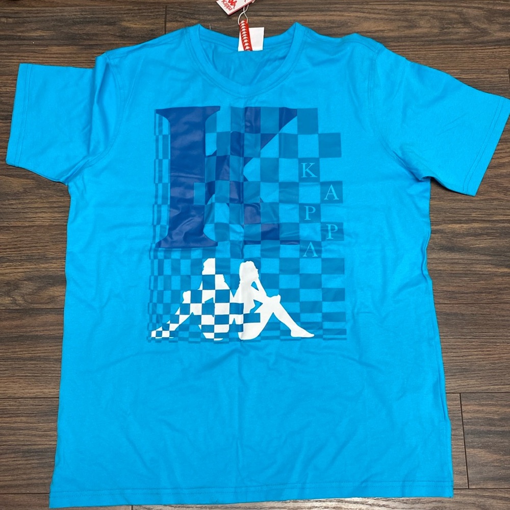 Size large baby blue Kappa shirt brand new
